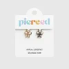 Pierced Co Rosa Schleifen-Anhänger für Huggie-Ohrringe