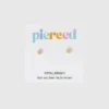 Pierced Co Winzige klassische Blumen-Ohrstecker