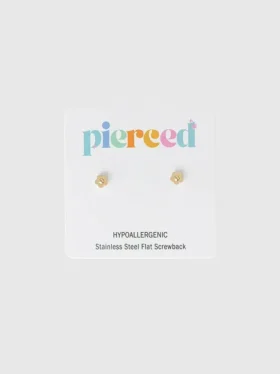 Pierced Co Winzige klassische Blumen-Ohrstecker