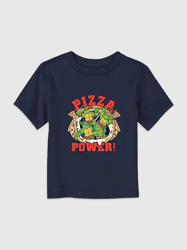 Pizza-Power-T-Shirt „Teenage Mutant Ninja Turtles“ für Kleinkinder