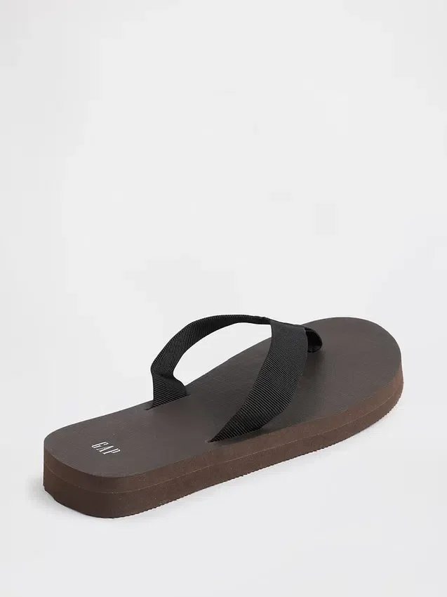 Plateausandalen aus Canvas