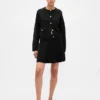 Plissierter Mini-Pullover-Rock