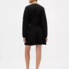 Plissierter Mini-Pullover-Rock