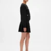 Plissierter Mini-Pullover-Rock
