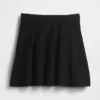 Plissierter Mini-Pullover-Rock