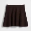 Plissierter Mini-Pullover-Rock