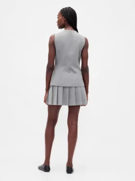 Plissierter Mini-Skort