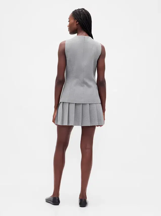 Plissierter Mini-Skort