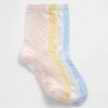 Pointelle-Crew-Socken für Kinder (4er-Pack)