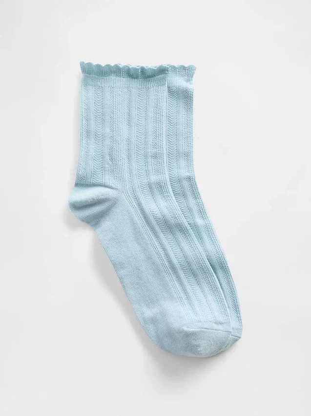 Pointelle-Halbsocken