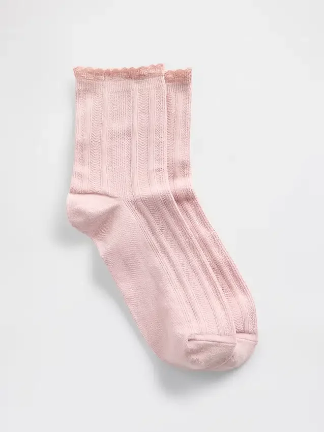 Pointelle-Halbsocken