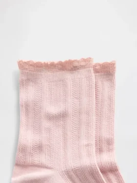 Pointelle-Halbsocken