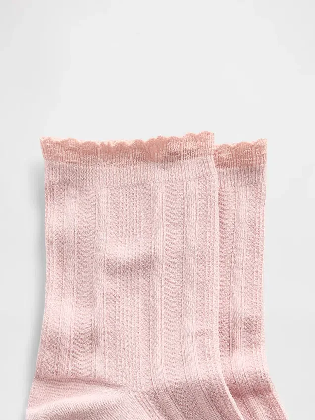 Pointelle-Halbsocken