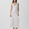Pointelle-Maxikleid
