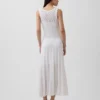Pointelle-Maxikleid