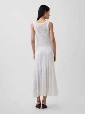 Pointelle-Maxikleid