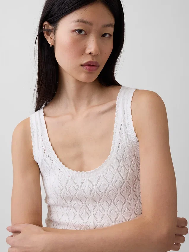 Pointelle-Maxikleid