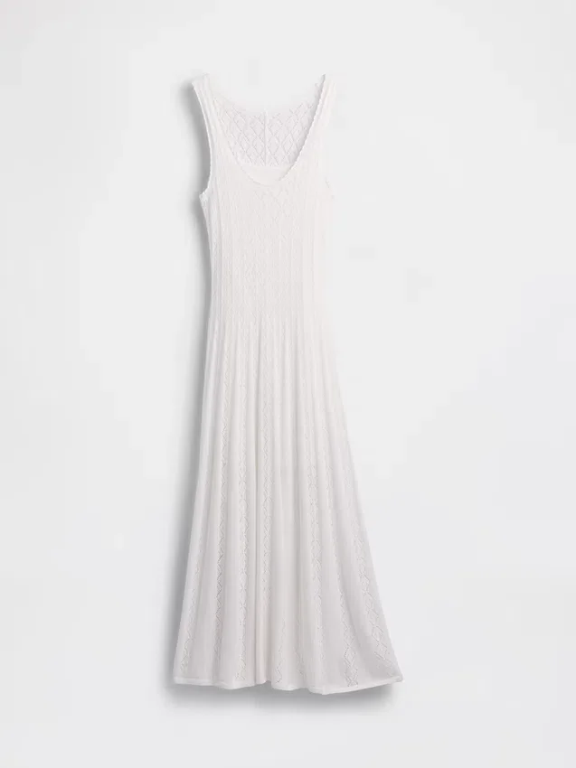 Pointelle-Maxikleid