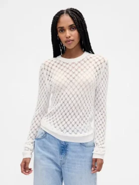 Pointelle-Pullover