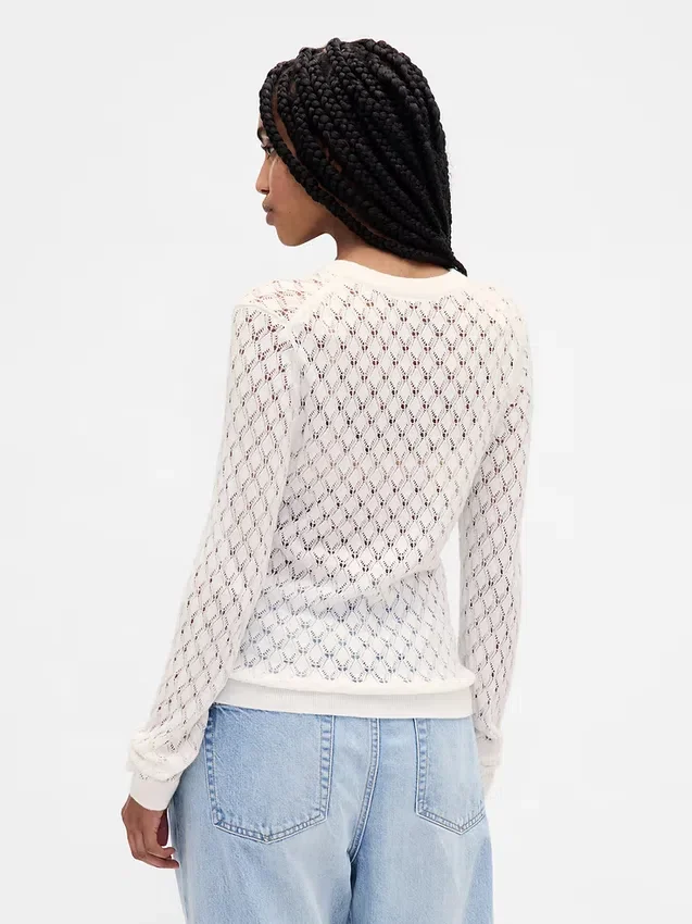Pointelle-Pullover