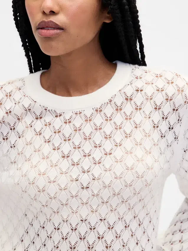 Pointelle-Pullover
