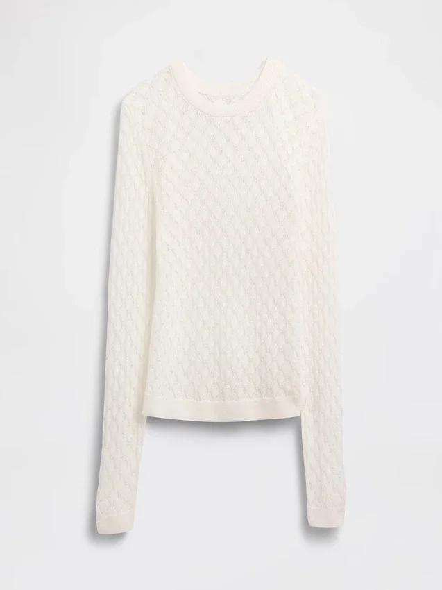Pointelle-Pullover