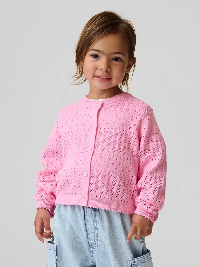 Pointelle-Pullover für Baby & Kleinkind