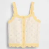 Pointelle-Pullover-Tanktop mit Farbblöcken für Baby & Kleinkind