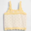 Pointelle-Pullover-Tanktop mit Farbblöcken für Baby & Kleinkind