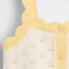 Pointelle-Pullover-Tanktop mit Farbblöcken für Baby & Kleinkind
