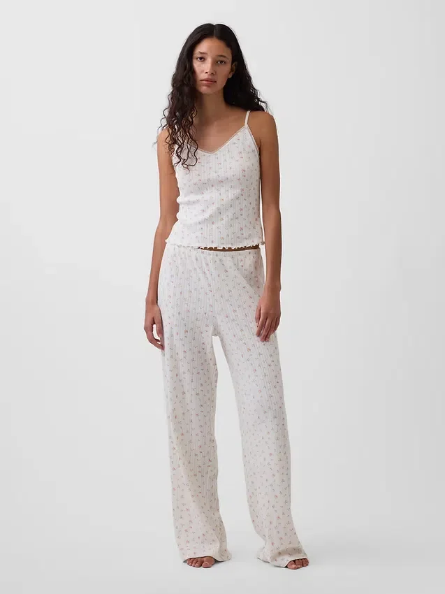 Pointelle-Pyjama-Hose