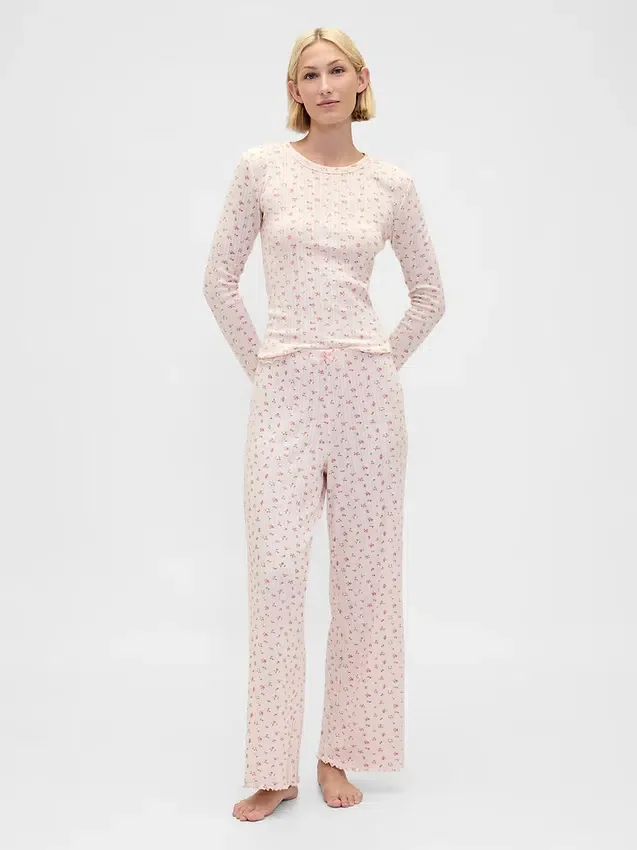 Pointelle-Pyjama-Hose