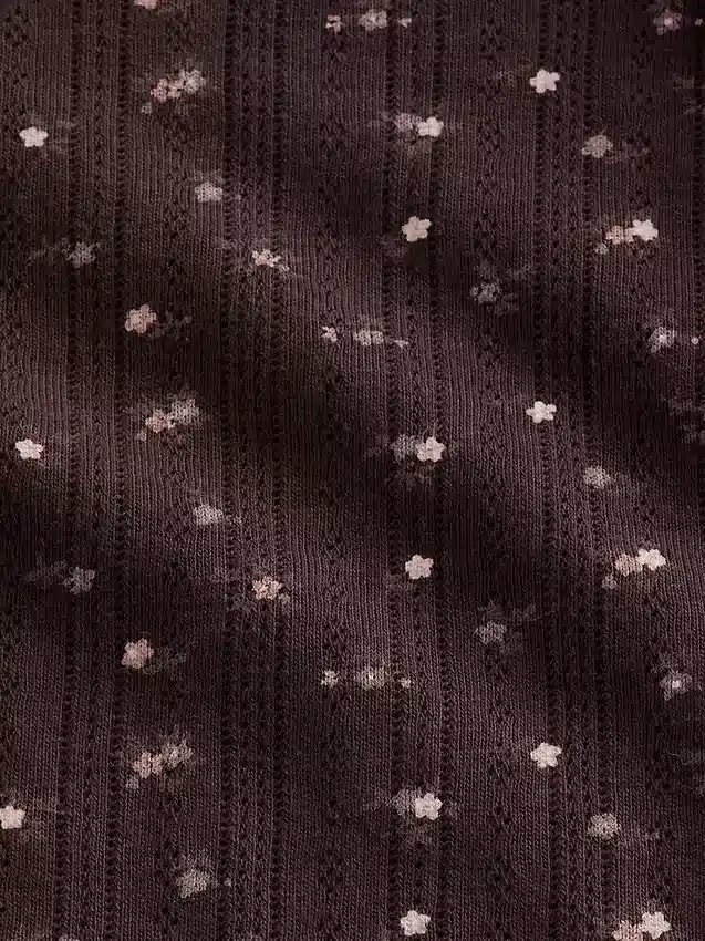 Pointelle-Pyjama-Oberteil