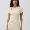 Pointelle-Pyjama-T-Shirt