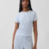 Pointelle-Pyjama-T-Shirt
