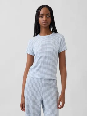 Pointelle-Pyjama-T-Shirt