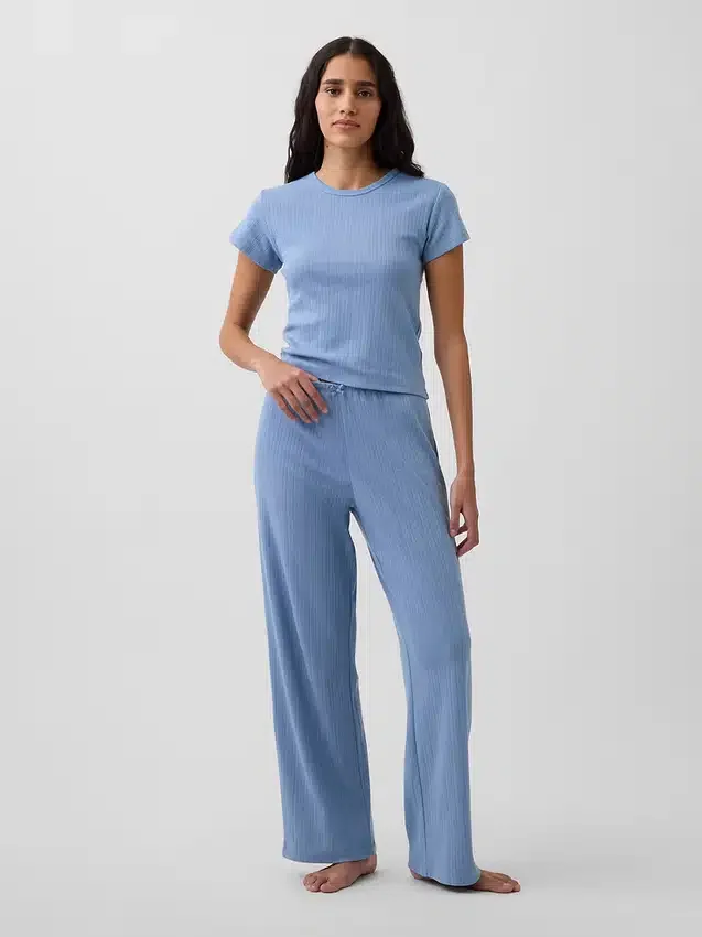 Pointelle-Pyjama-T-Shirt
