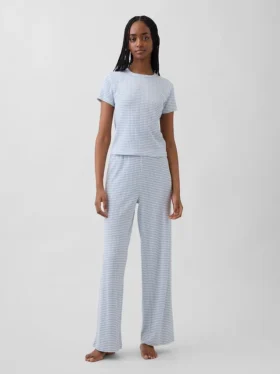 Pointelle-Pyjama-T-Shirt