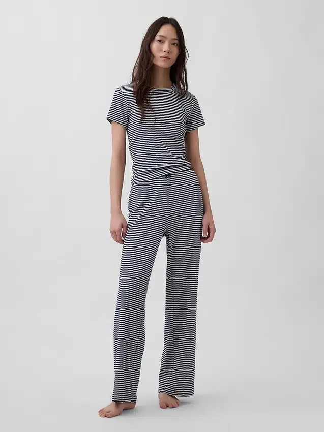 Pointelle-Pyjama-T-Shirt