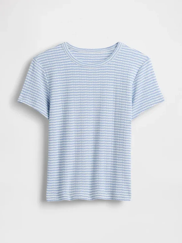 Pointelle-Pyjama-T-Shirt