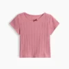 Pointelle-Ripp-T-Shirt für Baby & Kleinkind