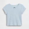 Pointelle-Ripp-T-Shirt für Baby & Kleinkind