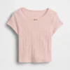 Pointelle-Ripp-T-Shirt für Baby & Kleinkind
