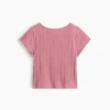 Pointelle-Ripp-T-Shirt für Baby & Kleinkind