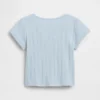 Pointelle-Ripp-T-Shirt für Baby & Kleinkind