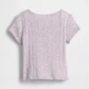 Pointelle-Ripp-T-Shirt für Baby & Kleinkind