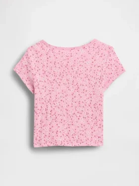 Pointelle-Ripp-T-Shirt für Baby & Kleinkind