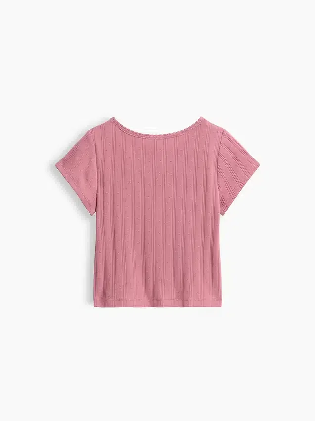 Pointelle-Ripp-T-Shirt für Baby & Kleinkind