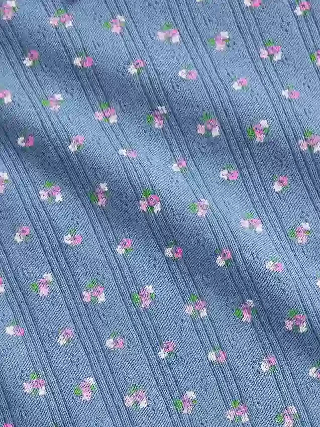 Pointelle-Ripp-T-Shirt für Baby & Kleinkind