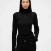 Pointelle-Rollkragen-Pullover